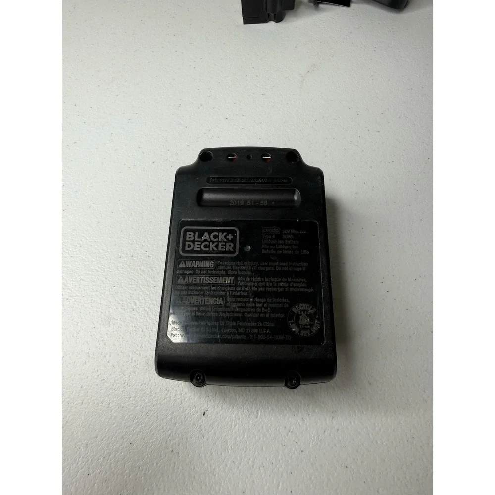 BLACK+DECKER 20V Lithium-Ion Battery LBXR20 With Charger
